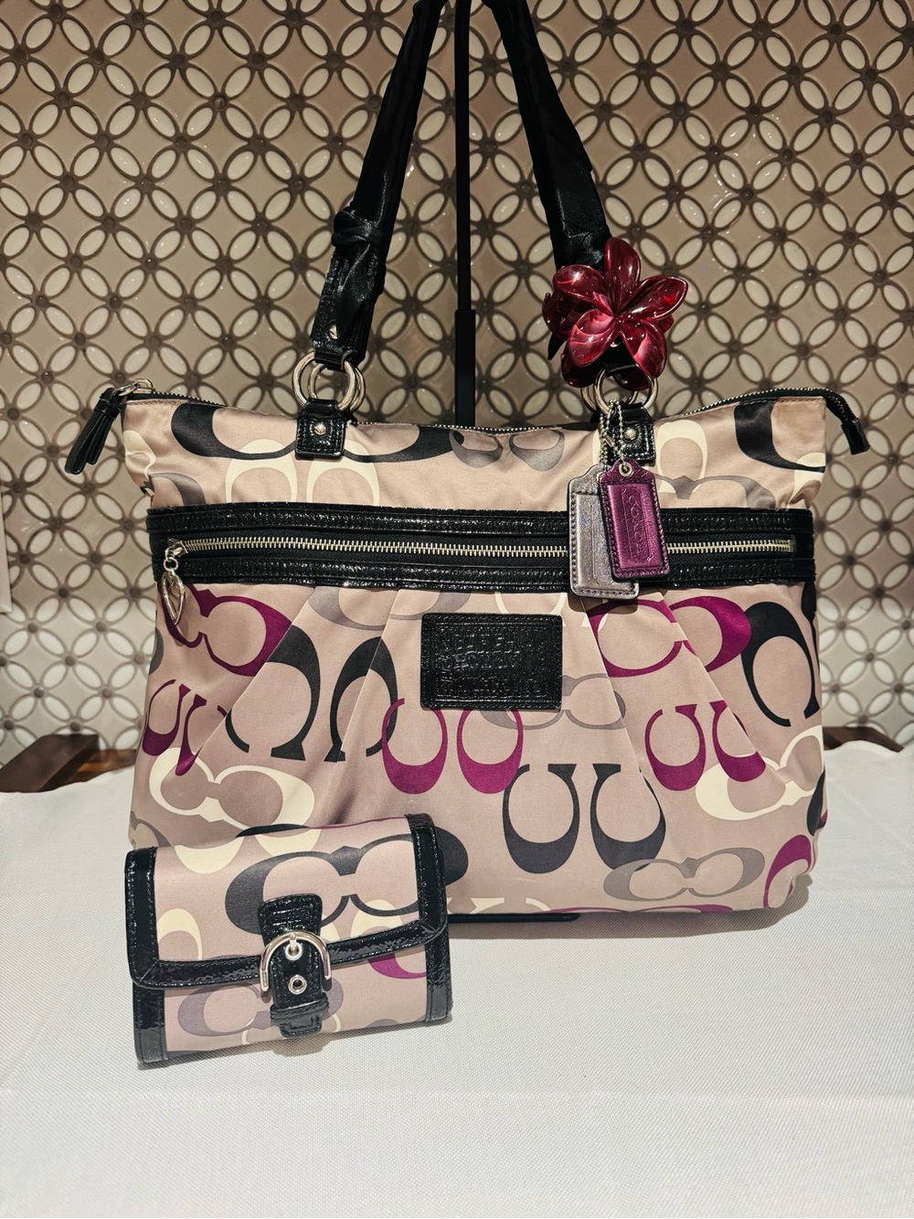 💜 Coach Poppy Daisy Optic Purple 💜